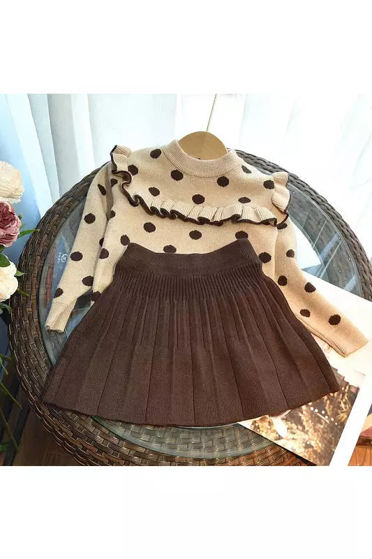 Brownie Sweater Skirt Set