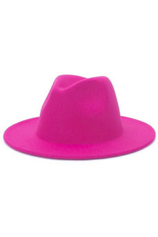 Fuchsia Pink Fedora Hat