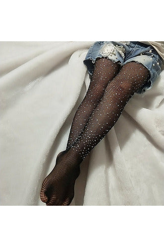 Bling & Mesh Stocking Tights