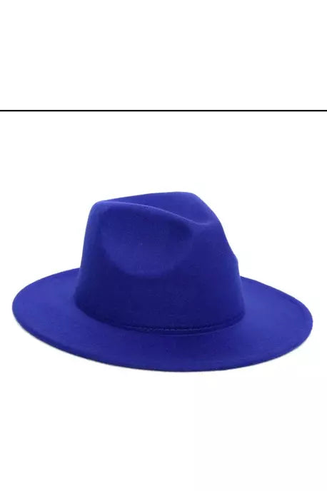 Royal Blue Fedora Hat