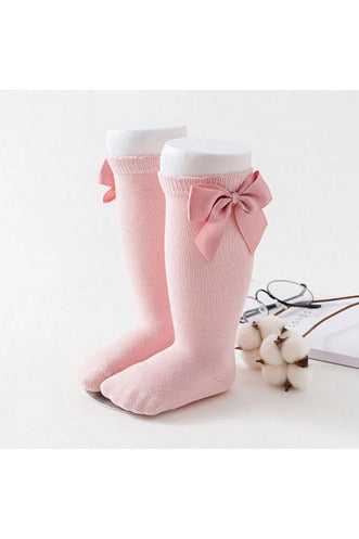 Bowknot Knee-High Socks